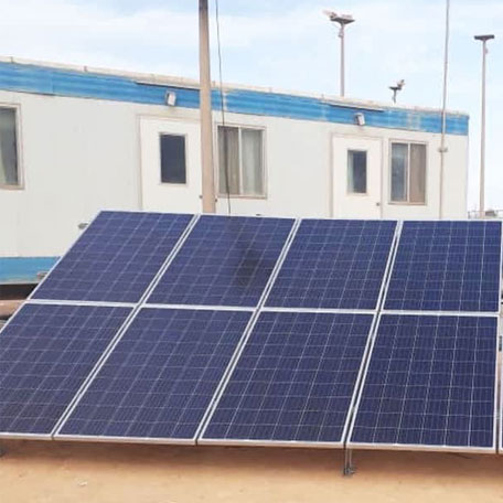 Anern 8 ha impostato un sistema di energia solare off-grid da 3KW in Libia