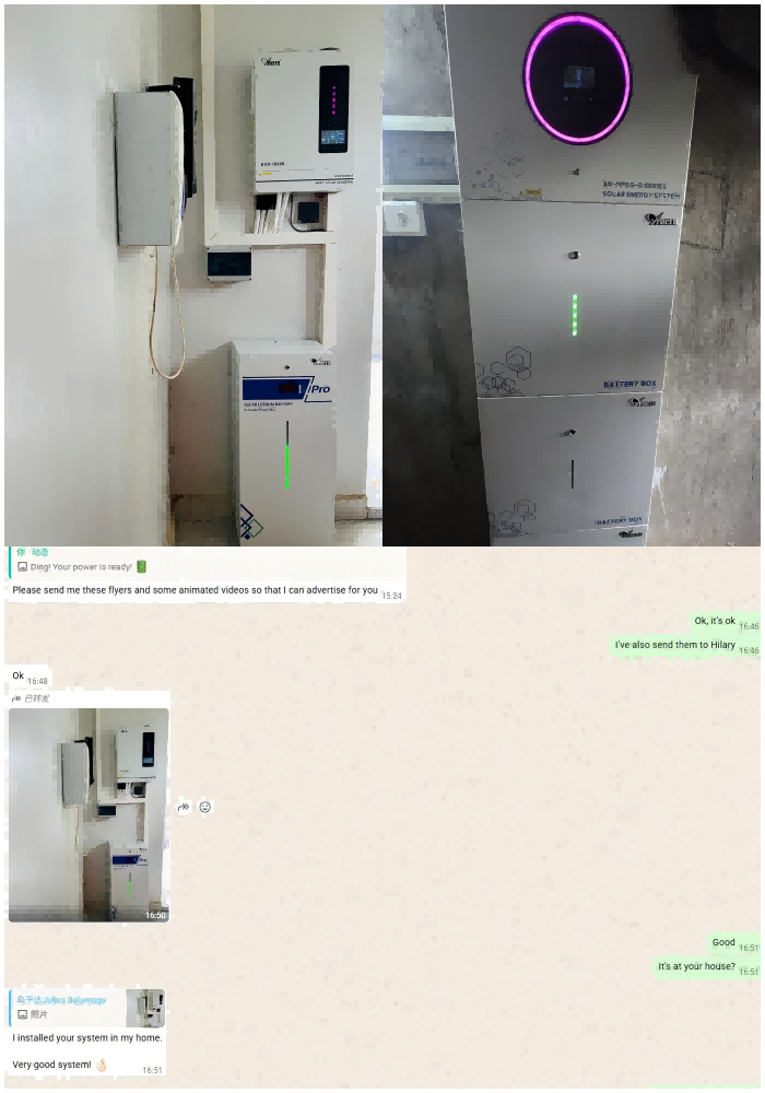 10.2kW Off-grid Solar System With Stacked Energy Storage For Household In Uganda